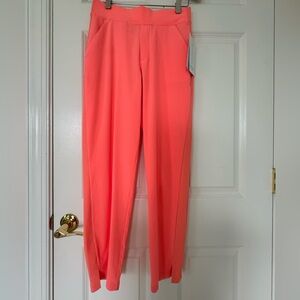 Athleta Women Brooklyn Ankle Pant Vibrant Light Coral Pants 4 pockets Size 2